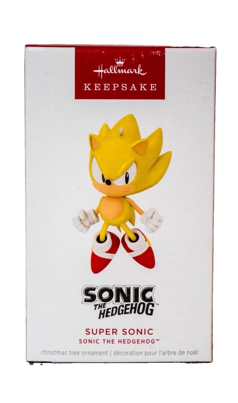 Hallmark Keepsake 2025 Super Sonic the Hedgehog Christmas Tree Ornament New